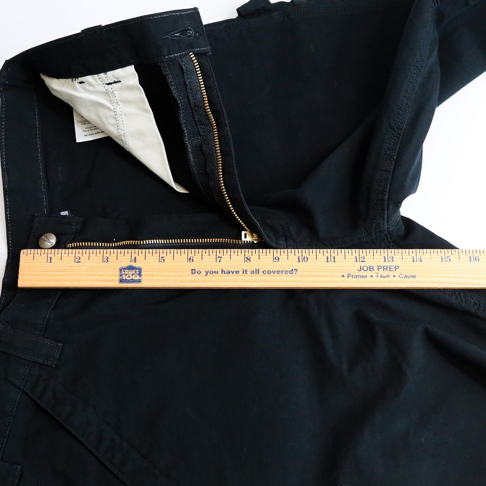 Carhartt B151-BLK Carpenter Pants Men 32x36 Black Cotton Canvas Utility Dungaree - Picture 11 of 11